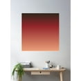 thumbnail image 2 of Burnt Orange Aesthetic Fade Poster Wall Art, Modern Wall Decor For Living Room Bedroom, 24x24 UNFRAMED, 2 of 3