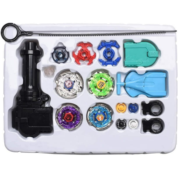 Fusion Top Metal Master Rapidity Fight Beyblade with 4D Launcher Grip