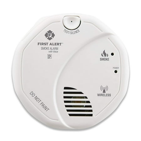 First Alert SA511CN2-3ST Interconnected Wireless Smoke Alarm with Voice Location, Battery Operated, (Best Wireless Interconnected Smoke Detectors)