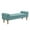 Dusty Teal, variant on Button-Tufted Upholstered Bench Ottoman Footrest with Rolled Arms