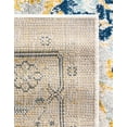 thumbnail image 7 of Unique Loom Madeline Vintage Collection Area Rug - Jackson (5' 3" Octagon Gray/Navy Blue), 7 of 7
