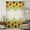 Yellow Beige, variant on Summer Sunflowers Sheer Curtains 45 Inches Long for Bedroom, Botanical Yellow Flowers Leaves Plants Light Filtering Privacy Drapes, Breathable Semi Sheer Short Window Treatment for Cafe Bathroom