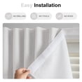 thumbnail image 4 of No Drill No Rod Blackout Curtains with Hook and Loop, Thermal Insulated Noise Reducing Privacy Window Drapes for Bedroom & Living Room, 4 of 11