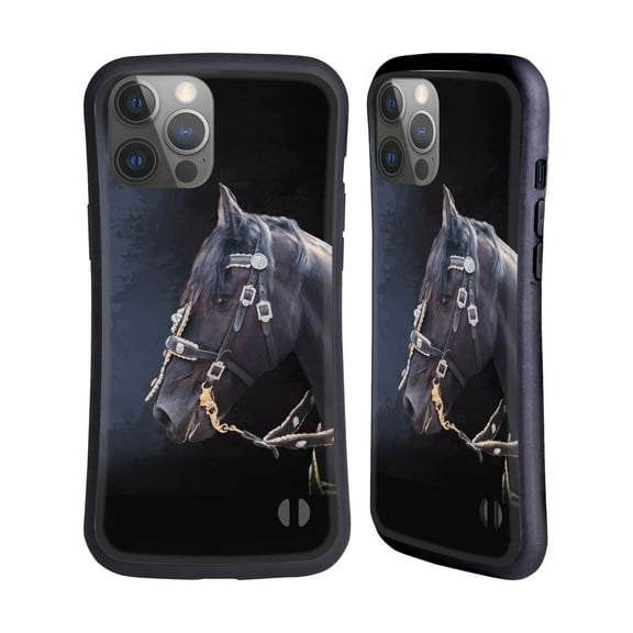 Head Case Designs Officially Licensed Simone Gatterwe Pegasus And Unicorns Friesian Horse Hybrid Case Compatible with Apple iPhone 14 Pro Max