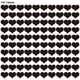 thumbnail image 5 of Yuarrent 100 piezas de decoración de pared espejo acrílico corazón pegatina autoadhesiva 3D calcomanía para niños dormitorio sala de estar, negro No.01 5piezas Yuarrent CBP153373, 5 of 6