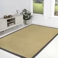 thumbnail image 3 of JONATHAN Y KEATON CUSTOM JUTE 4 x 6 Area Rug, Camden Farmhouse Cottage Border Jute - Natural/Dark Gray, KTN100D-4, 3 of 6