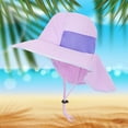 thumbnail image 2 of Sombrero de verano para niño y niña con protección solar para el cuello Sombreros infantiles para el sol Gorras de jardín de ala ancha, 2 of 3