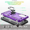 thumbnail image 4 of Moto G Stylus 5G 2022 Case, Moto G Stylus 5G Case 2022 with HD Screen Protector, [Military-Grade] Magnetic Ring Holder Kickstand Shockproof Protective Case for Moto G Stylus 5G 2022, Purple, 4 of 13