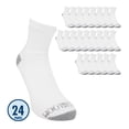 thumbnail image 1 of Fruit of the Loom Quarter Caballero Unitalla Algodón Afelpado Blanco 24 pares, 1 of 3