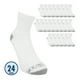 thumbnail image 1 of Fruit of the Loom Quarter Caballero Unitalla Algodón Afelpado Blanco 24 pares, 1 of 3