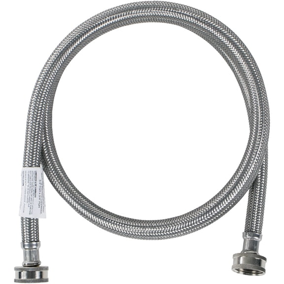 Certified Appliance Accessories WM72SS Braided Stainless Steel Washing Machine Hose, 6ft