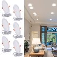 thumbnail image 2 of JARLSTAR 8 Inch LED Recessed Light with Junction Box, 6 Pack Ultra Thin LED Recessed Lighting.6000K Daylight, No Dimmable,18W 8" Recessed Ceiling Canless Wafer Downlight.Slim Can-Killer Lights,CRI80+, 2 of 4