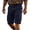 Dark Blue, variant on Men's Button Front Cargo Shorts Multi Pocket Summer Bottoms Solid Color Lightweight Fashion Casual Utility Trousers with Pockets