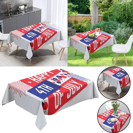 

MIARHB Independence Day Table Cloth Coffee Table Table Cloth Holiday Decoration Cloth Cotton Linen 70x70cm