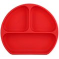 thumbnail image 1 of Toddler Divided Plate - Silicone Toddler Divided Plates Diy Complementary Food Placemat Suction Cup For Baby Kids(Red), 1 of 5