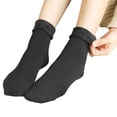thumbnail image 2 of Calcetines térmicos antideslizantes suaves para mujer Perfecl de lana informales Negro, 2 of 8