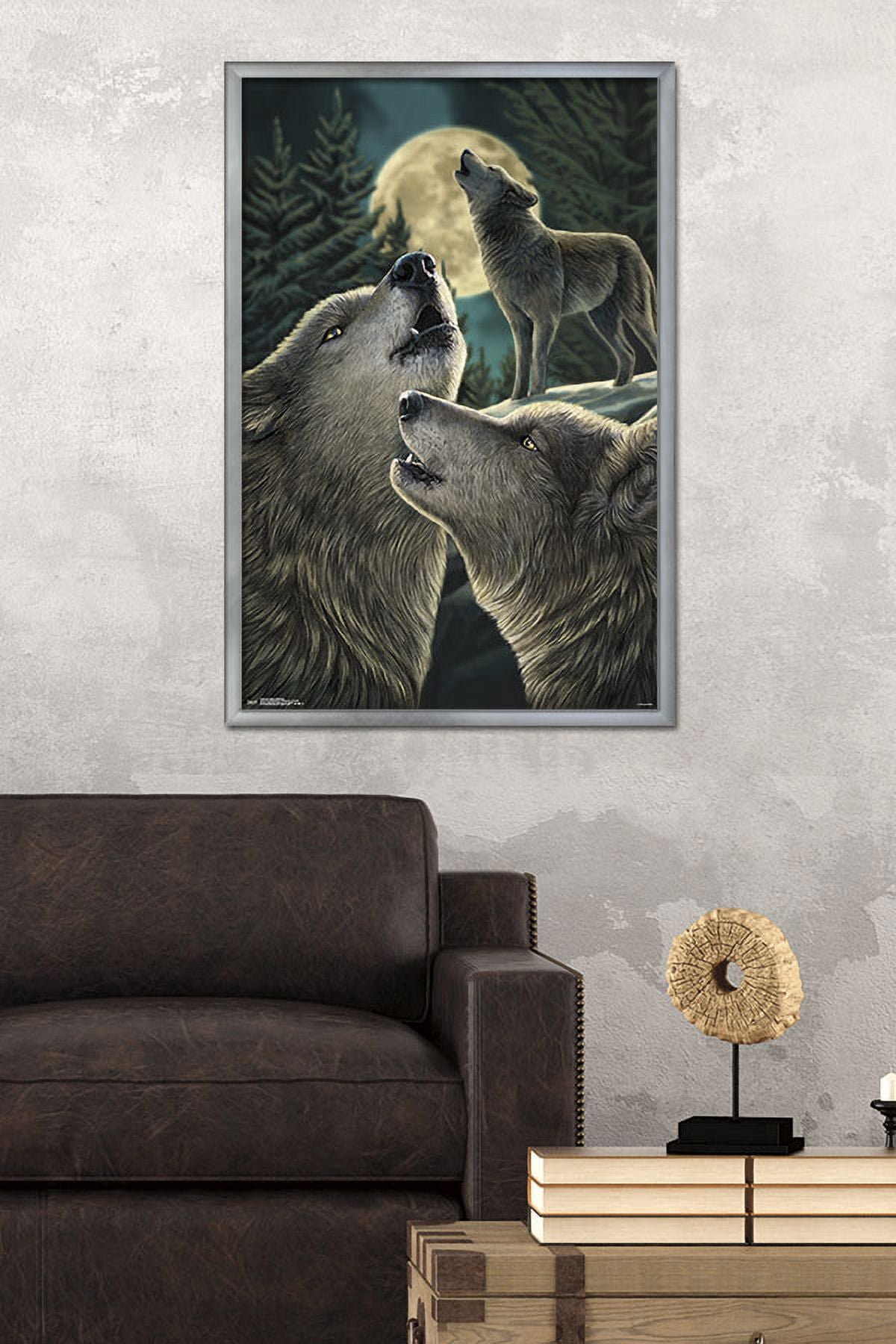 Lisa Parker - Wolf Song Wall Poster, 22.375" x 34", Framed