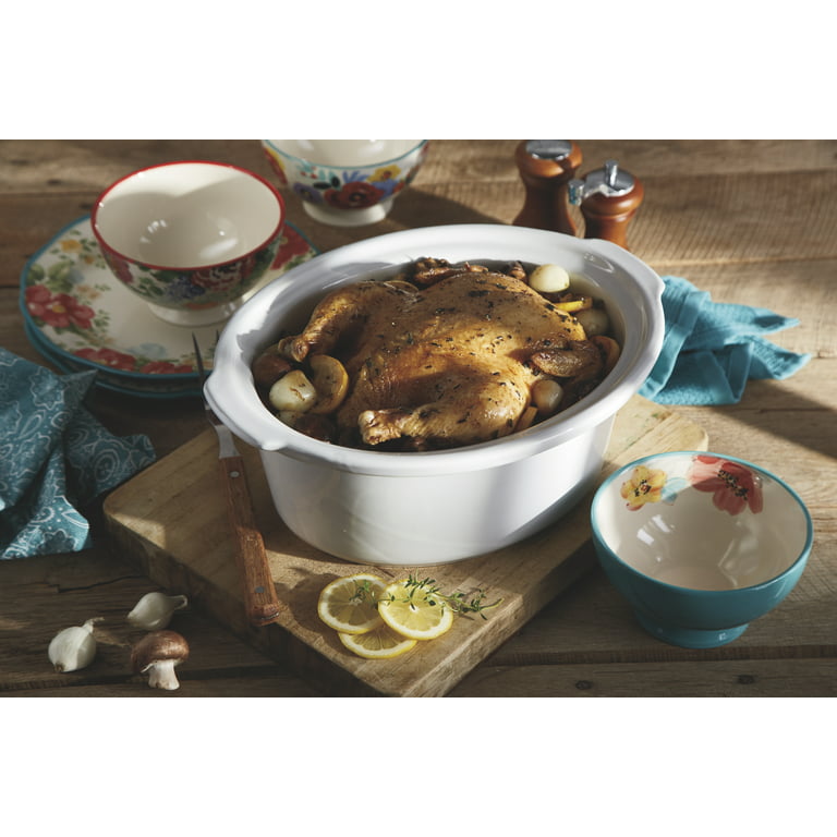 The Pioneer Woman Breezy Blossom 6 Quart Portable Slow Cooker, 33062