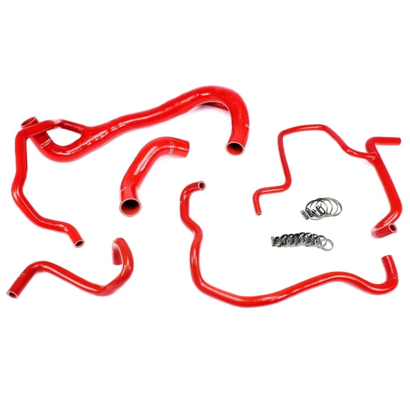 HPS Red Silicone Radiator/Heater Hose For 2017-2018 Charger R/T 392 6.4L V8