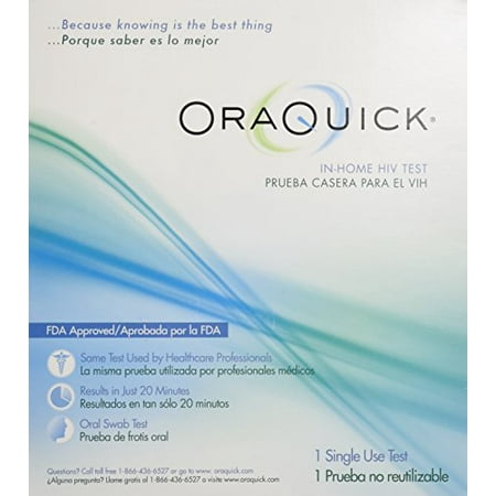 Orasure OraQuick Advanced HIV-1 and HIV-2 Home Test Kit FDA (Best Hiv Test Kit)