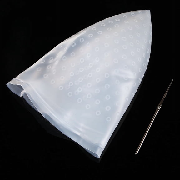 EKKIMIMI Professional Salon Reusable Hair Colouring Highlighting Dye Cap Hat Hook CL No More Hair for Women
