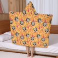 thumbnail image 5 of Fall Hedgehog Apple Leaf Pattern Hooded Bath Towel，50"x30" for Ages 3 To 12 Kids, Quick Dry Lightweight Soft Microfiber Hood Beach Towel Cover Up for Kids, 5 of 7