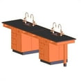 thumbnail image 2 of Diversified Woodcrafts Single Faced 4 Student Island Workstation, 2 of 2