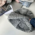 thumbnail image 2 of CSChome Cold Weather Hat Unisex Winter Hat - Striped Color Matching High Elastic Knitted Soft, 2 of 7