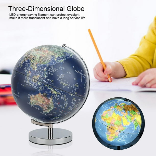 Globe du monde jaune décoration de bureau, cadeau - AliExpress