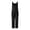 Black, variant on Womens Insulated Overalls Solid Color Pocket Suspenders Trousers Jumpsuit Long Pants Ski Pants