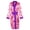 Purple Trim & Red Pattern, variant on Aunavey Women's Dollars Money Print Short Silky Robes Kimono Bridesmaid Bride Party Satin Robes Sleepwear
