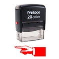 thumbnail image 2 of Printtoo ARROW RIGHT Self Inking Rubber Stamp Office Stationary Custom Stamp-Red, 2 of 2