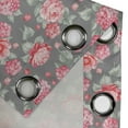 thumbnail image 4 of Ambesonne Flower Grommet Curtain, Romantic Bridal Bouquets, 50" x 108", Dark Coral Sage Green, 4 of 6