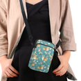 thumbnail image 4 of HELLHERO Midnight Galaxy Cat Double Zipper Travel Crossbody Purse Double Deck for Daily Commute or Casual Outings, 4 of 7