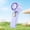 Purple, variant on Zeiwohndc Small USB Handheld Fan with Adjustable Speeds and Rechargeable Battery