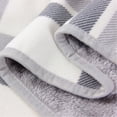 thumbnail image 3 of Billuyoard Capa Poncho Acogedora Y Elegante Para Mujer - Costura Fina Exquisita Artesanía Mantón De Cobertura Amplia Informal Decoración del hogar Rejilla gris y blanca 100*140cm, 3 of 6