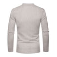 thumbnail image 5 of HUANBAI Corduroy Casual Slim Fit Long Sleeve T Shirt Solid Color Basic Top For Business Leisure And Daily Wear, 5 of 5