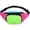 A, variant on 80s Retro Neon Fanny Pack 2 Zipper Pockets Shiny Waist Bag for Festivals Parties 30x14x1cm Style B