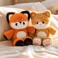 thumbnail image 4 of Plush Toy Soft Stuffed Raccoon Animal 9.8 inch 1 Pack Cute Fluffy Orange Raccoon Plush for Toddlers Bedroom Nursery Decoration Ideal Birthday Christmas Surprise Gift for Plush Animal Lovers, 4 of 6