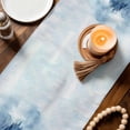 thumbnail image 3 of Blue Mountain Table Runner 108 Inches, Misty Forest Nature Woodland Pine Tree Landscape Bed Runner Dresser Scarves Tabletop for Indoor Outdoor Parties/Ceremony/Banquet, 13"x 108", 3 of 8