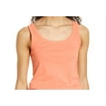 thumbnail image 5 of Caslon Cotton Tank in Coral Pink Size Medium, 5 of 6