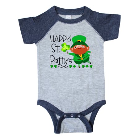 

Inktastic Happy St. Patty s with Cute Little Leprechaun Gift Baby Boy or Baby Girl Bodysuit