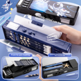 thumbnail image 3 of Caja de papelería multifuncional para hombre, estuche para lápices con bloqueo de contraseña para mujer y niño, caja de lápices de plástico con capacidad de doble capa, 3 of 4