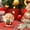Red, variant on HOARBOEG Christmas Resin Figurines, Mini Santa Claus Snowman Christmas Tree Bear Reindeer Ornaments for Holiday Home Decor, Desktop Shelf Decorations and Christmas Gift Giving