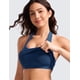 thumbnail image 3 of Top deportivo CRZ YOGA Butterluxe Halter con espalda abierta y copas removibles azul marino XS, 3 of 3