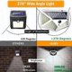 thumbnail image 3 of 100 LED Solar Waterproof Power PIR Motion Sensor Wall Light Outdoor Garden Lamp, 3 of 5