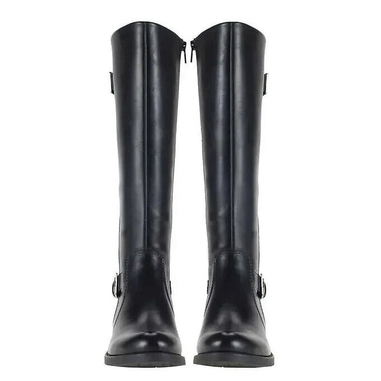 BareTraps Women's Carmen Riding Boots – Comfortable PU Leather Boots With Inside Zipper & Cushioned Insole