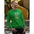 thumbnail image 2 of Good Mood Daisies W Froggie Sweatshirt Men -Image by Shutterstock, Male 4X-Large, 2 of 4
