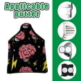 thumbnail image 3 of Golf Mallet Putter Cover Premium Leather Waterproof Golf Putter Head Cover with Magnetic Closure Cartoon Brain, 3 of 8