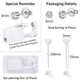 thumbnail image 2 of Briana Williams G23 Titanium Ear Piercing Kit,ASTM F136 Implant Grade 3mm 4mm CZ Studs for Sensitive Ears,4 Pack with 8 Clear Studs and 4 G23 Titanium Earring studs, 2 of 7